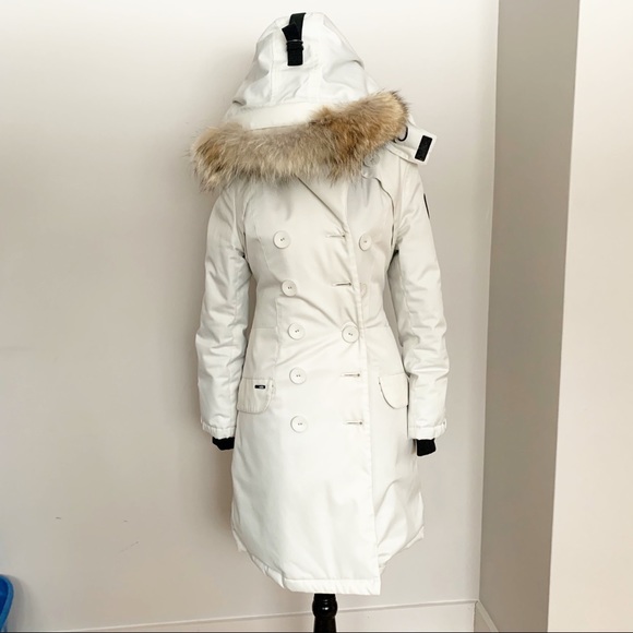 Nobis Peacoat Style Luna Cream Down Winter CoatXS - Picture 3 of 7